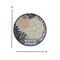 Homeroots 4 ft. Round Blue Large Floral Indoor & Outdoor Area Rug 384819 - alternate 4